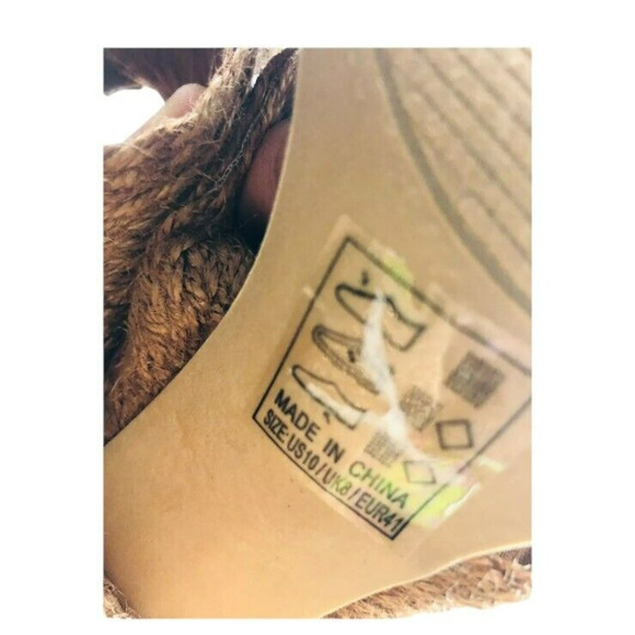 NWOT Qupid Womens Criss Cross Strappy Block Heels Sandals Brown US 10 EU 41 - Picture 9 of 9